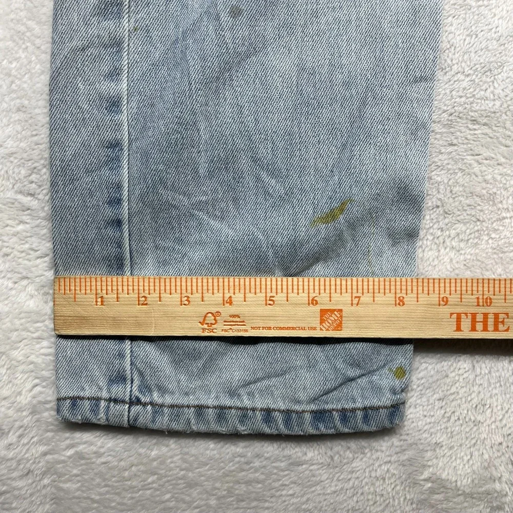 Levi's 505 Straight‎ Leg Jeans Men's Blue Denim Cotton Pockets Zip Fly - 31X30.5